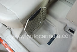 There's plenty of storage in the cabin, including cubbyholes in the floor.